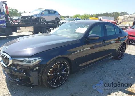 2021 BMW 540I из США, поврежденный, VIN WBA53BJ04MWX00840
